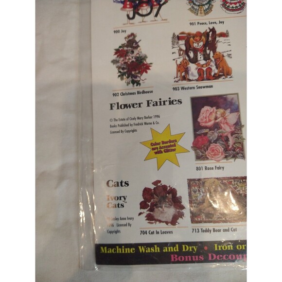 New JONES TONES VINTAGE COLOR IRON-ON TRANSFER #908 Santa Bear 9" x 9" - Picture 5 of 8